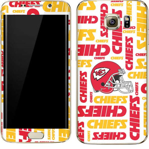 NFL Kansas City Chiefs White Blast Galaxy S7 Edge Skin